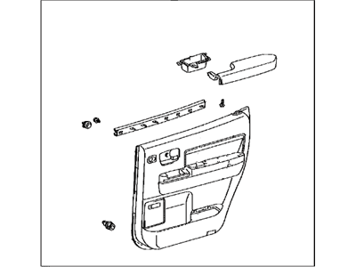 Toyota 67640-0C150-C0 Panel Assembly, Rear Door