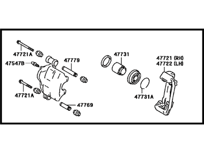 Toyota 47750-20370 Caliper