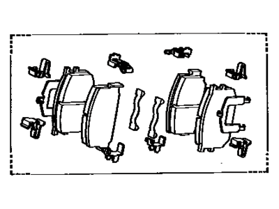 Toyota 04491-14130 Front Disc Brake Pad Set