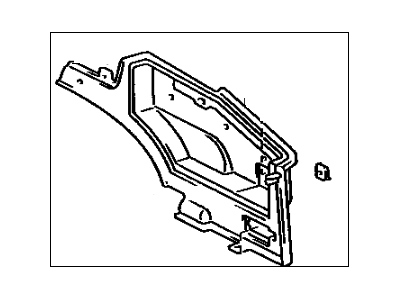 Toyota 64730-14050-04 Panel Assy, Deck Side Trim, RH