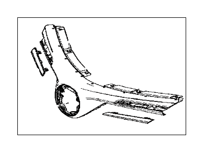 Toyota 53101-42410 Radiator Grille Sub-Assembly