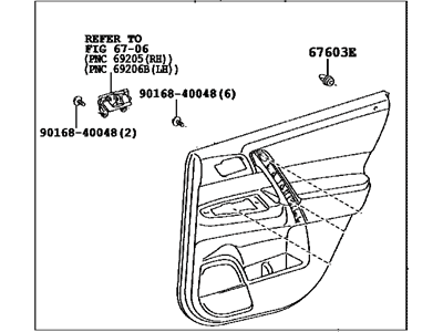 Toyota 67630-0E180-B0 Panel Assembly, Rear Door