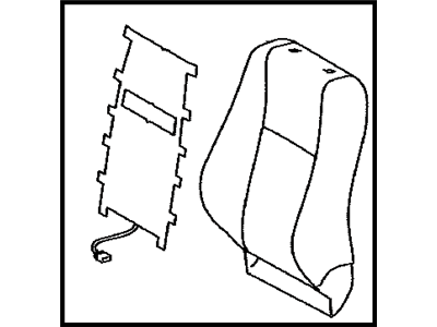 Toyota 71074-0R070-A2 Front Seat Back Cover, Left(For Separate Type)