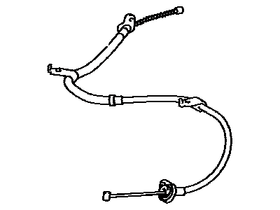 Toyota 46420-12570 Rear Cable