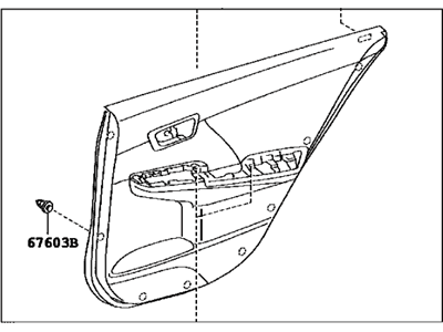 Toyota 67630-06780-22 Panel Assembly, Rear Door