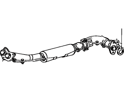 Toyota 17410-16500 Front Exhaust Pipe Assembly