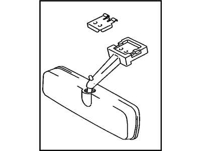 Toyota 87810-14170-05 Inner Rear View Mirror Assembly