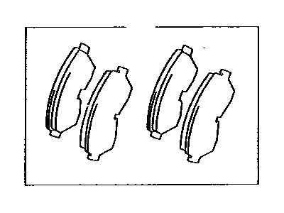 Toyota 04491-10030 Front Disc Brake Pad Set