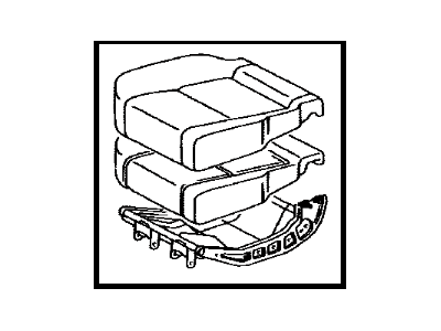 Toyota 71460-0C010-B0 Cushion Assembly, Rear Seat, RH