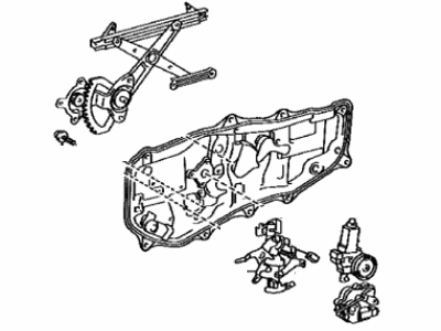 Toyota 69641-08010 Window Regulator