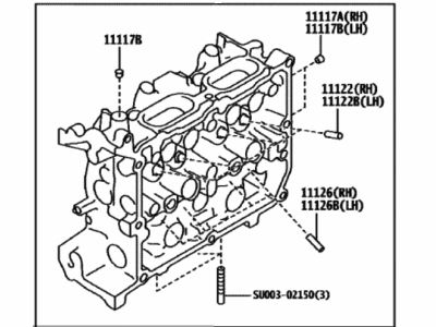 Toyota SU003-08991 HEAD ASSY-CYL RH