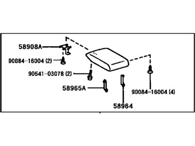 Toyota 58905-AA010-B0 Door Sub-Assy, Console Compartment