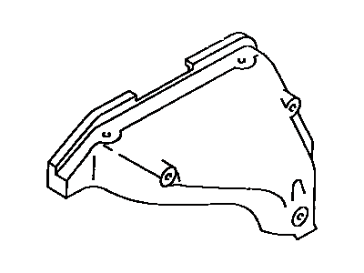 Toyota 17167-16050 INSULATOR, Exhaust Manifold Heat