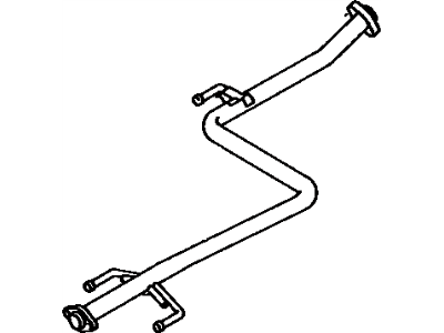 Toyota 17420-16260 Center Exhaust Pipe Assembly