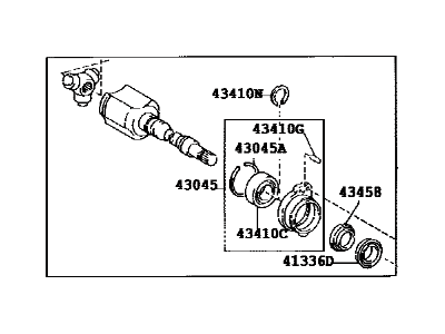 Toyota 43030-28010 Inner Joint Assembly