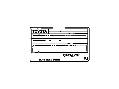 Toyota 11298-20560 Emission Label