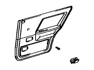 Toyota 67630-16140-05 Board Sub-Assy, Rear Door Trim, RH