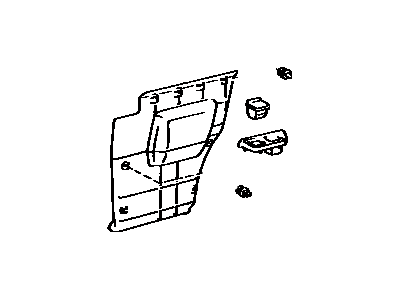 Toyota 62520-16300-02 Board, Quarter Inside Trim, LH