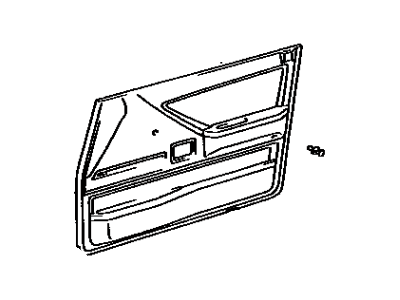 Toyota 67620-16250-03 Board Sub-Assy, Front Door Trim, LH