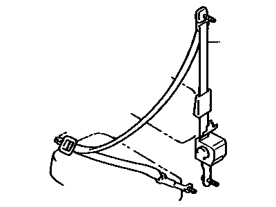 Toyota 73370-35030-B2 Belt & Retractor