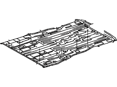 Toyota 58311-08010 Pan, Rear Floor