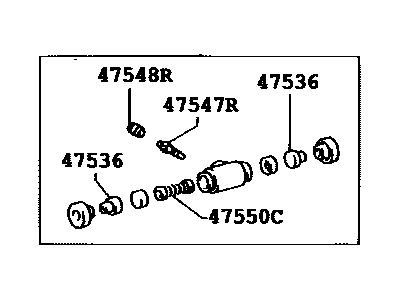 Toyota 47550-08010 Wheel Cylinder