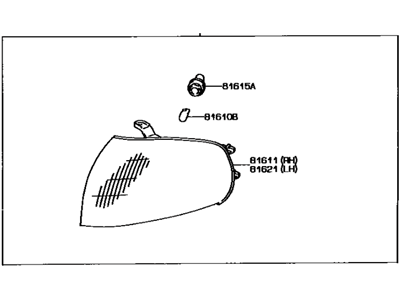 Toyota 81610-06010 Park Lamp