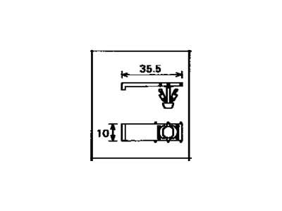 Toyota 82711-22460 Clamp, Wiring HARNES