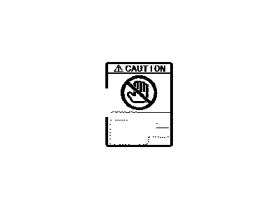 Toyota 74541-08051 Label, Body Caution