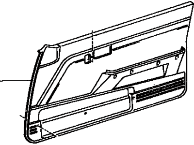 Toyota 67610-52P60-B0 Panel Assembly, Front Door