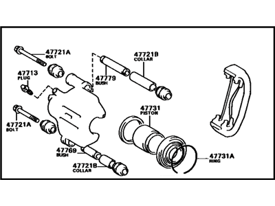 Toyota 47730-02020 Caliper