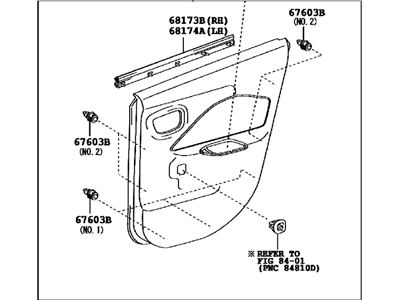 Toyota 67630-52F12-B0 Panel Assembly, Rear Door