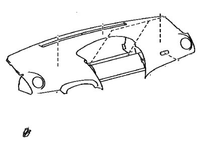 Toyota 55302-52051-B0 Panel Sub-Assy, Instrument, Upper