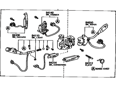 Toyota 84310-35240 Switch Assy, Turn Signal