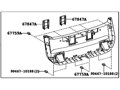 Toyota 67750-47020-C0 Board Assembly, Back Door