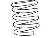 OEM 1992 Toyota MR2 Spring, Coil, Front - 48131-17440