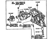 OEM Toyota Camry Oil Pump - 15100-74040