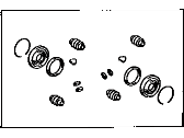 OEM 1992 Toyota Camry Caliper Overhaul Kit - 04479-33010