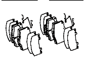 OEM Toyota T100 Brake Pad - 04465-YZZA5