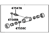 OEM 2013 Toyota Corolla Wheel Cylinder - 47550-02090