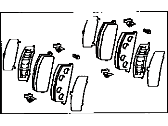 OEM 1992 Toyota Pickup Brake Pad - 04465-YZZA7